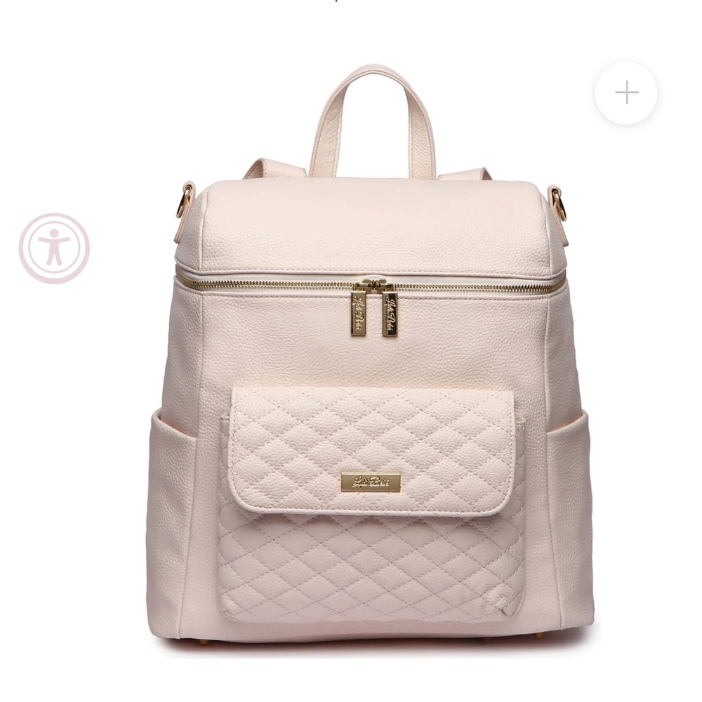 Luli Bebe Monaco Diaper Bag (backpack) nude pink